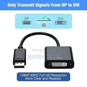 Polar Displayport (DP) to DVI Adapter (Male to Female)