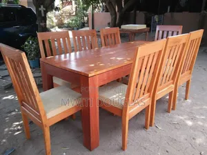 Rugged Wood Dinning Set