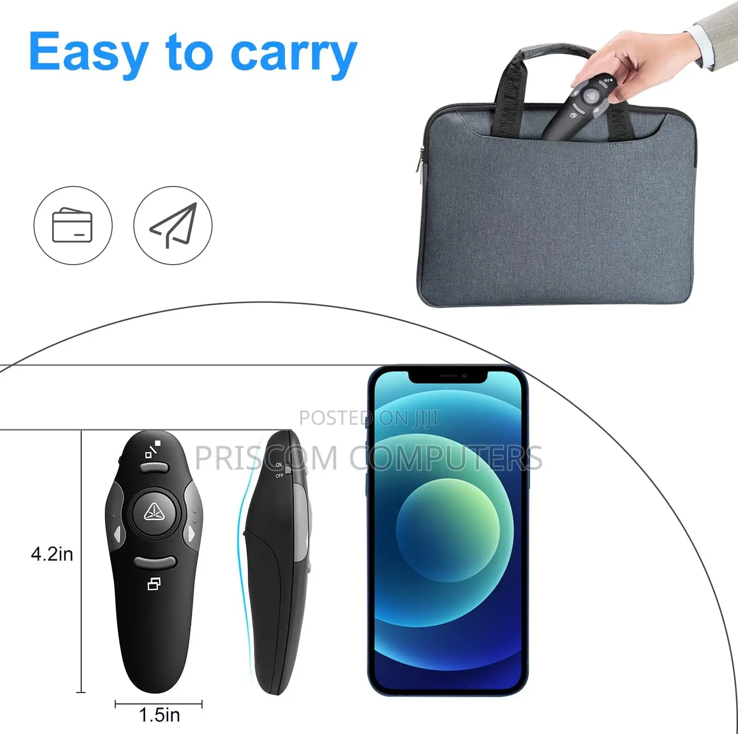 Presentation Clicker Wireless Presenter Remote USB Control