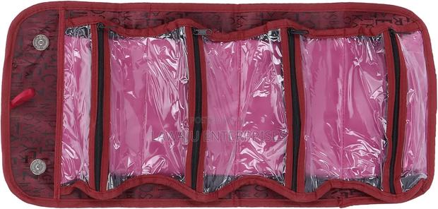 Maroon Travel Toiletries Organizer