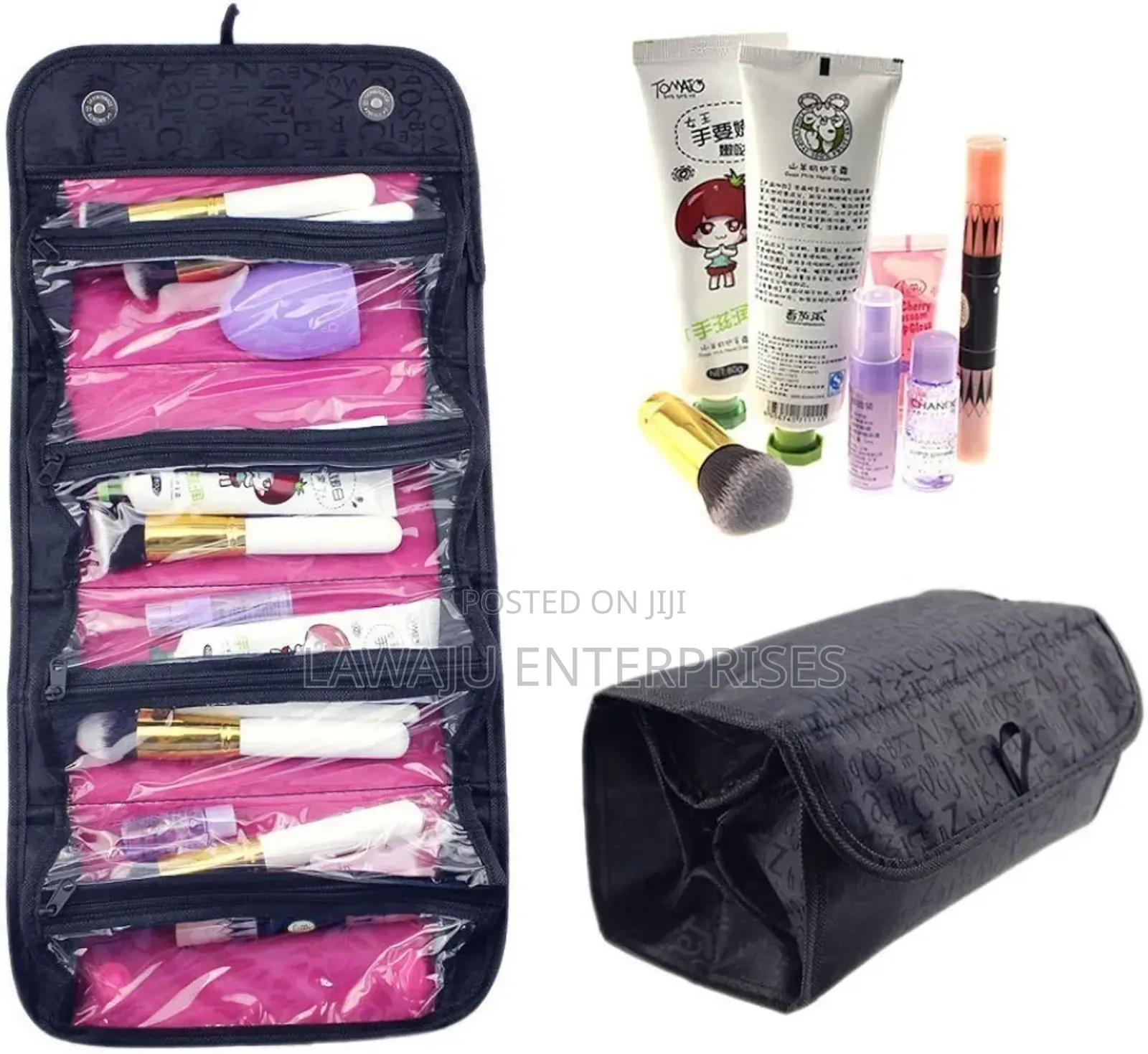 Black Travel Toiletries Organizer