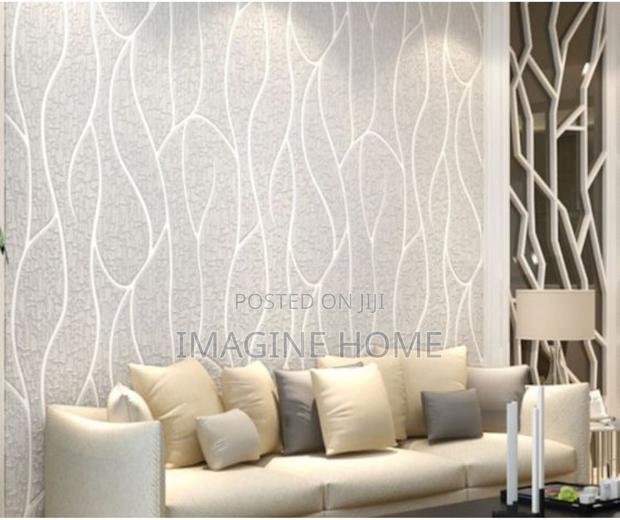 3D White Wall Paper - main view
