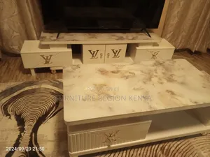 Coffee Table With TV Stand, Multicolored