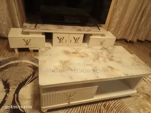 Coffee Table With TV Stand, Multicolored