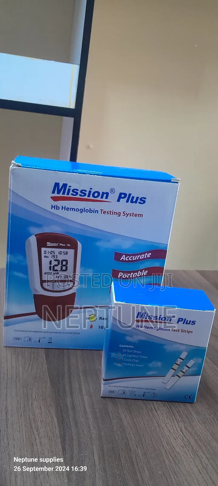 Mission Plus Hb Machine/Hb Strips
