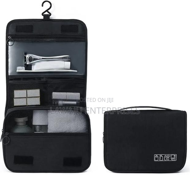 Black Hanging Cosmetic Bag - main view