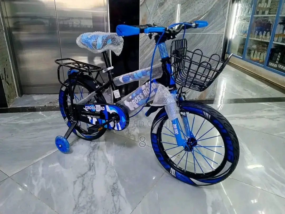 Size 12" Kids' Bicycle With Training Wheels – Ideal for Ages
