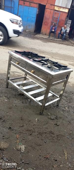 Stainless Two Burner Gas Grill Jikos - main view