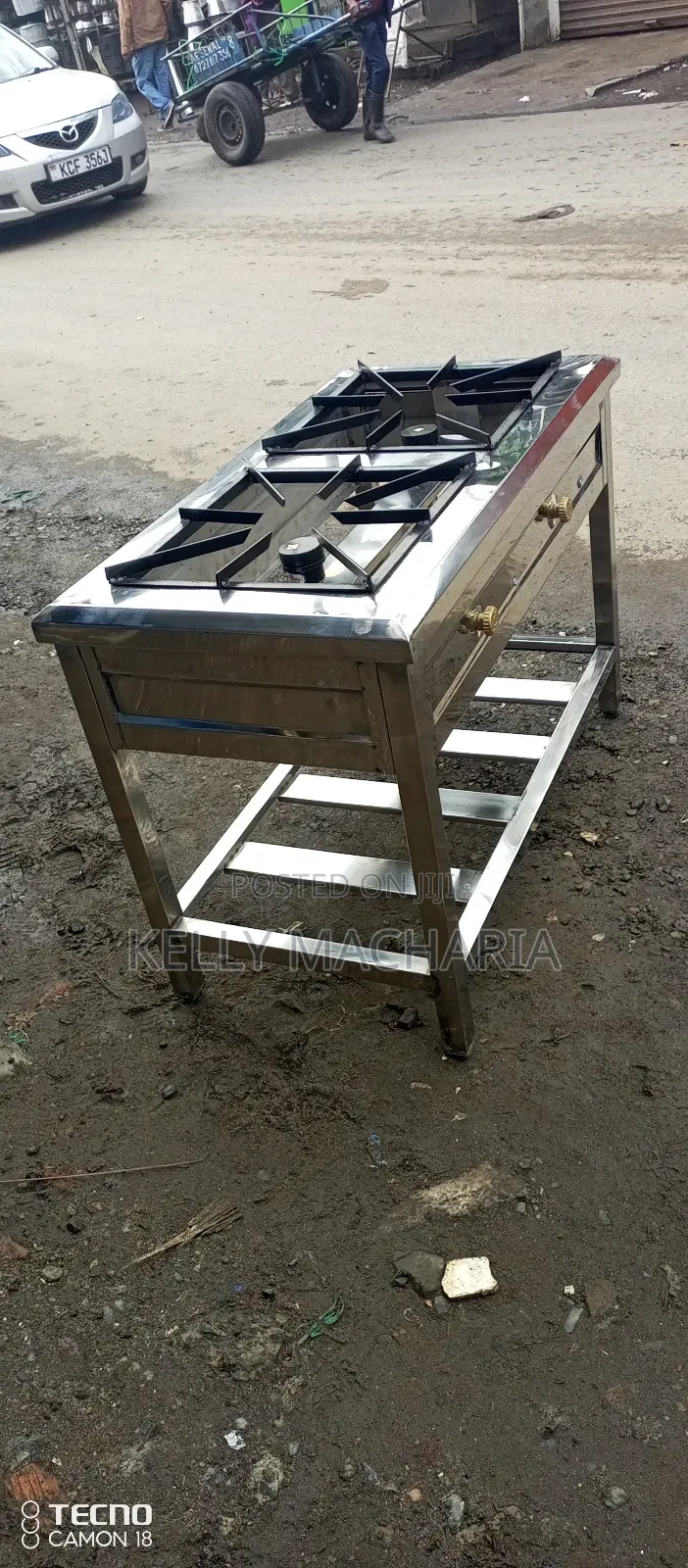 Stainless Two Burner Gas Grill Jikos
