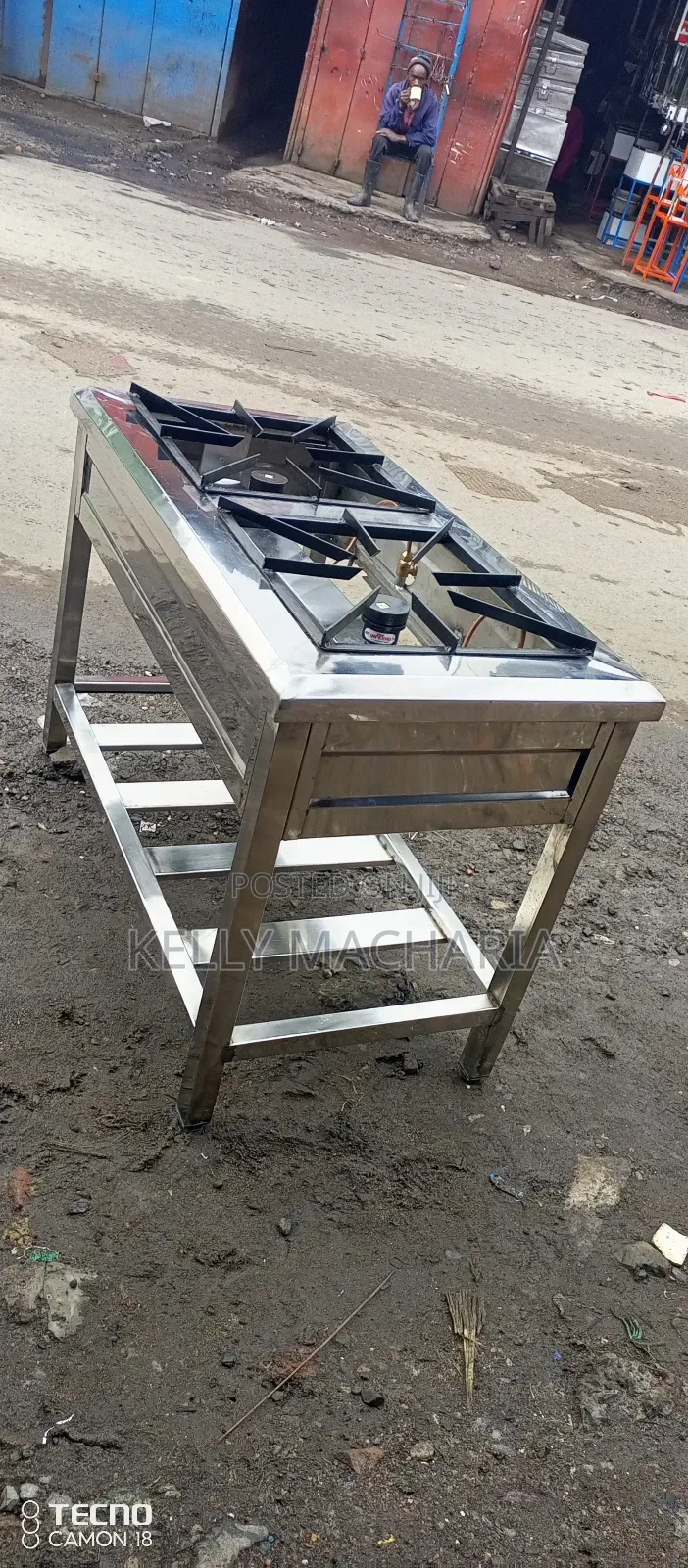 Stainless Two Burner Gas Grill Jikos