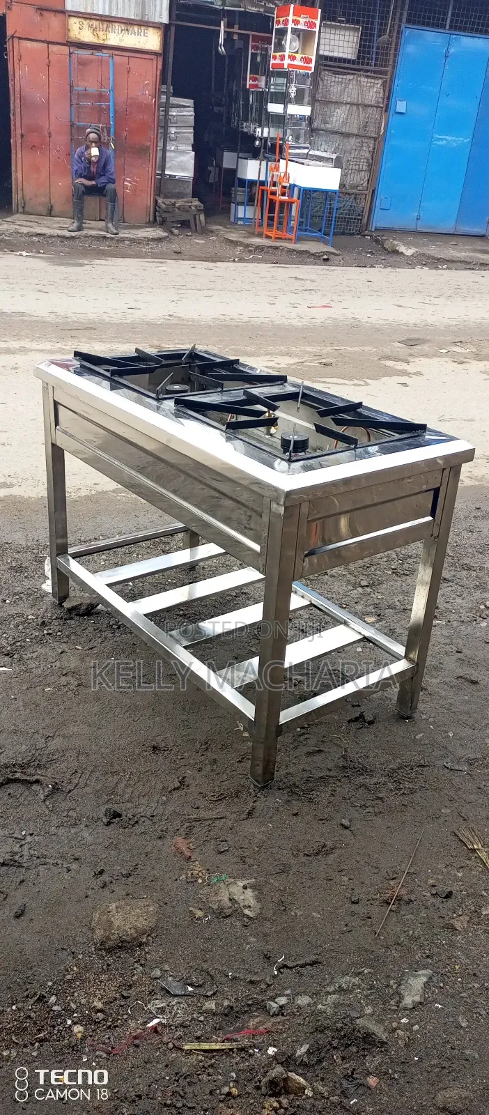 Stainless Two Burner Gas Grill Jikos