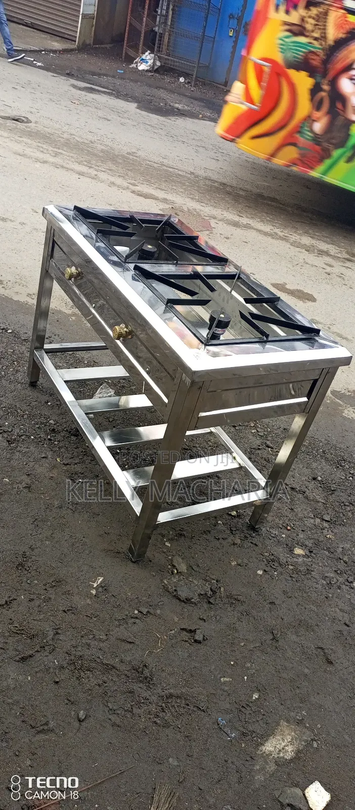 Stainless Two Burner Gas Grill Jikos
