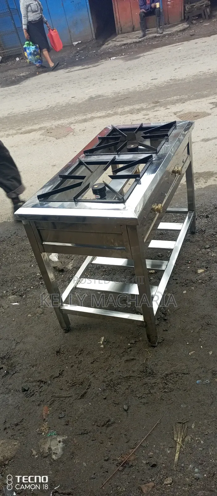 Stainless Two Burner Gas Grill Jikos