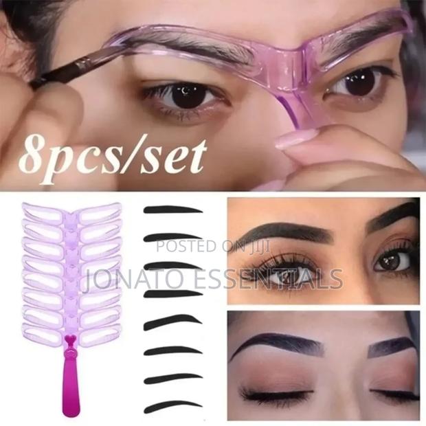 8 Piece Eyebrow Shaper, Shaping Template