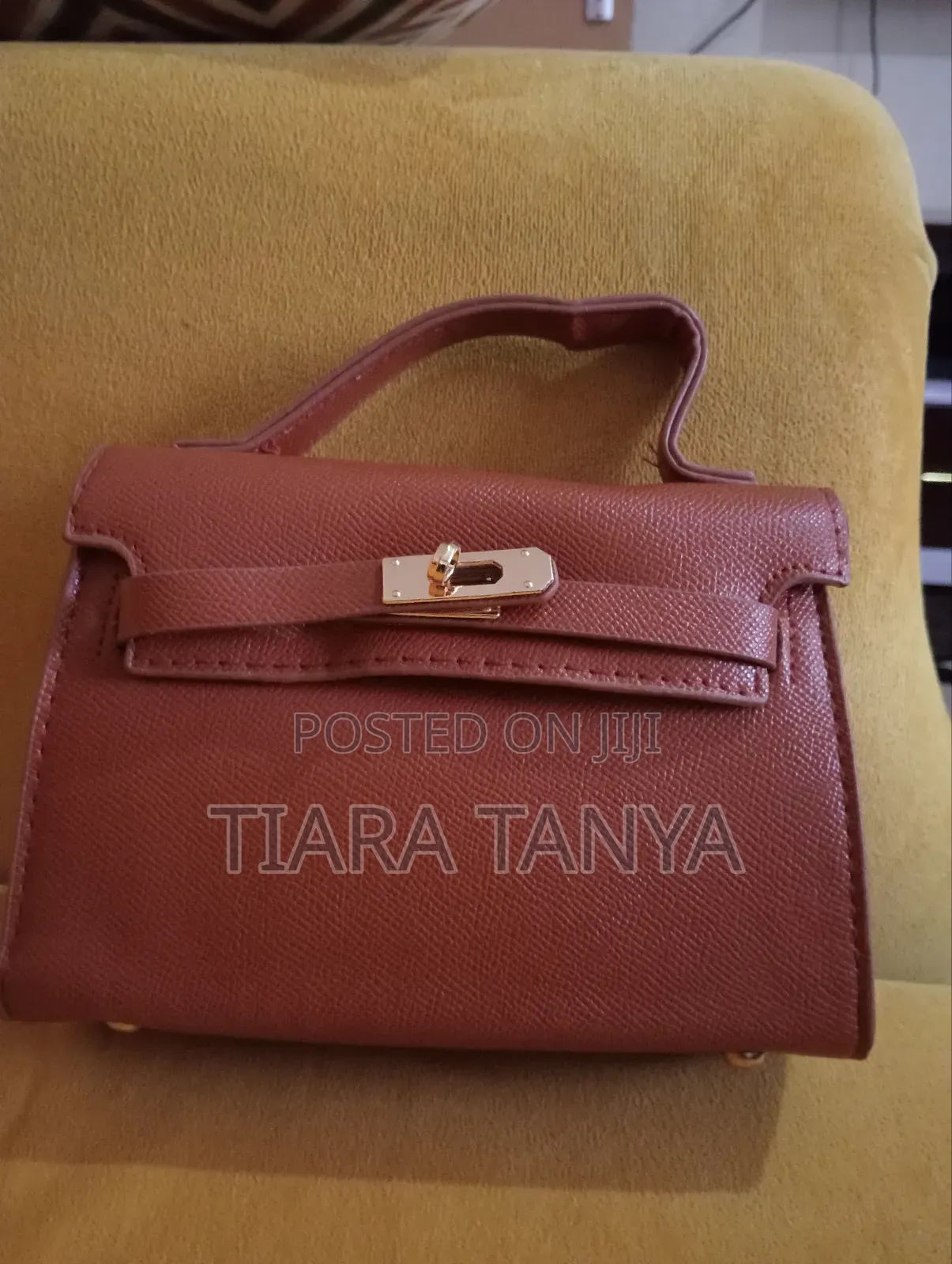 Brown Small Leather Sling Bag