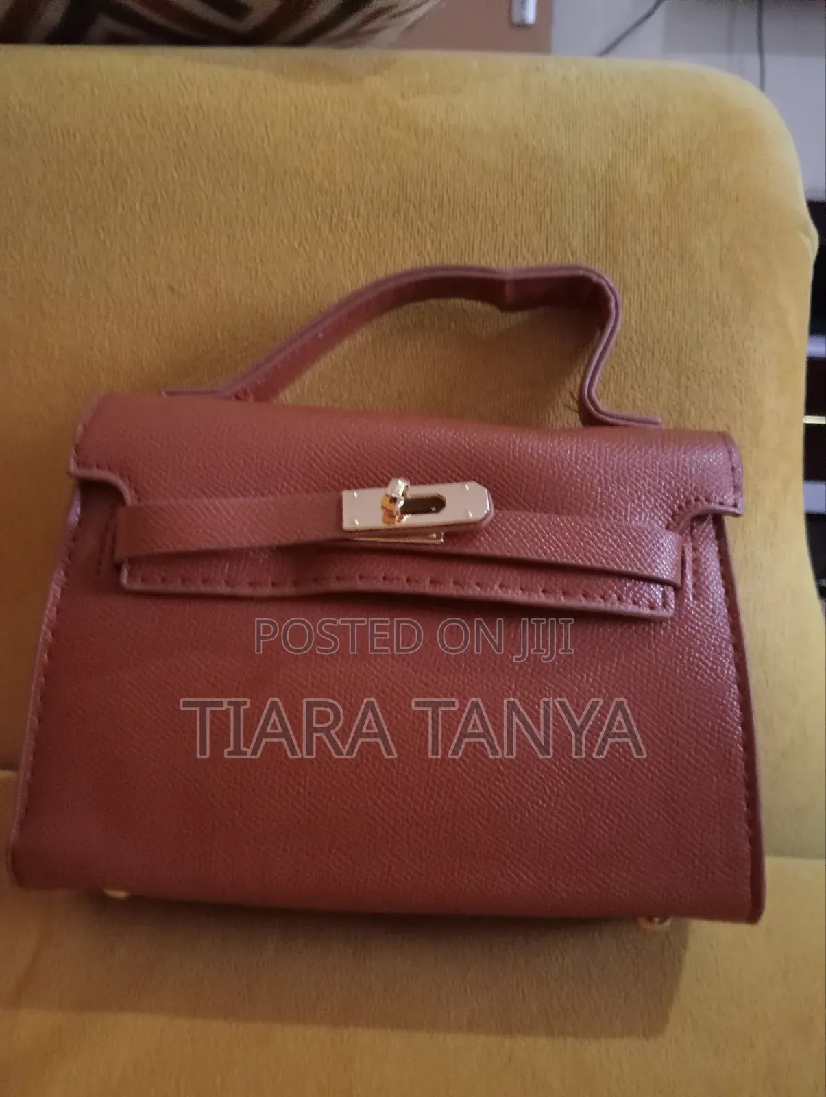 Brown Small Leather Sling Bag