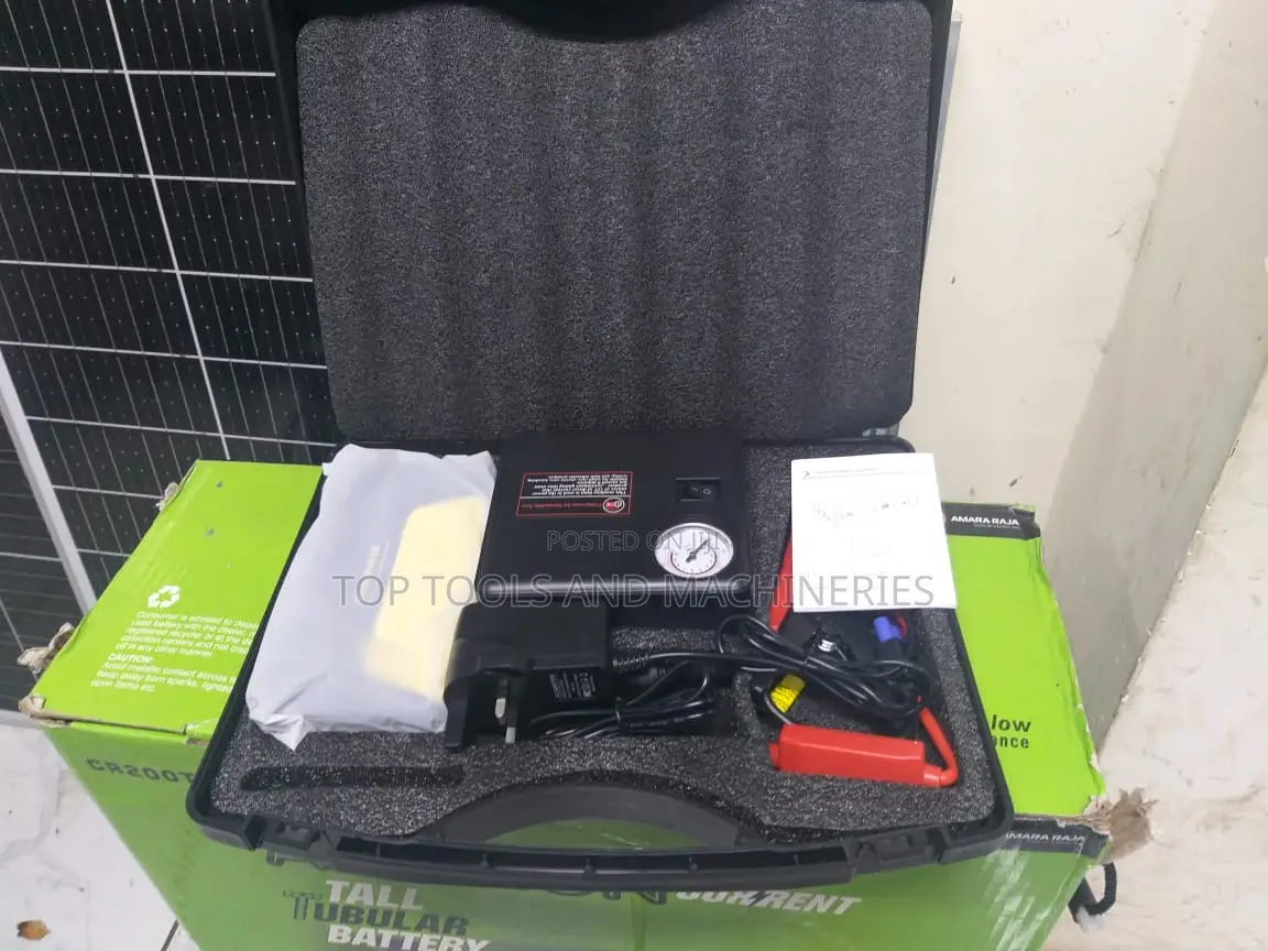 Emergency Car Jump Starter Kit and Air Compressor