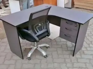 Unequaled Office L-Shaped Desk (Chair 4500/-)