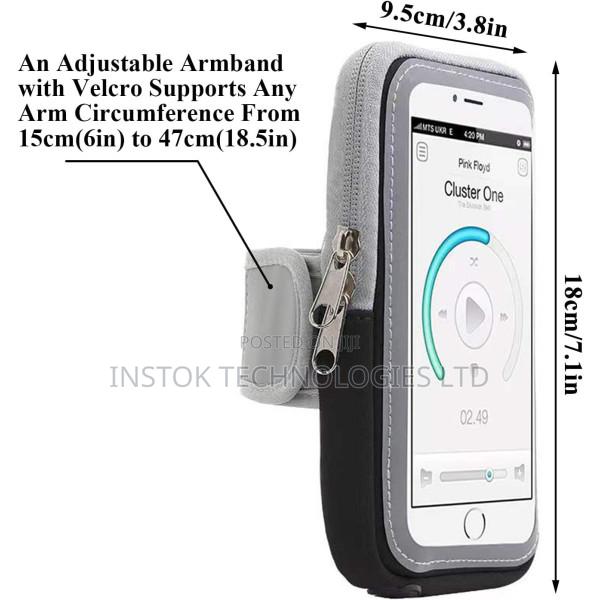 Running Armband Phone Holder With Touchscreen Support - thumbnail 2