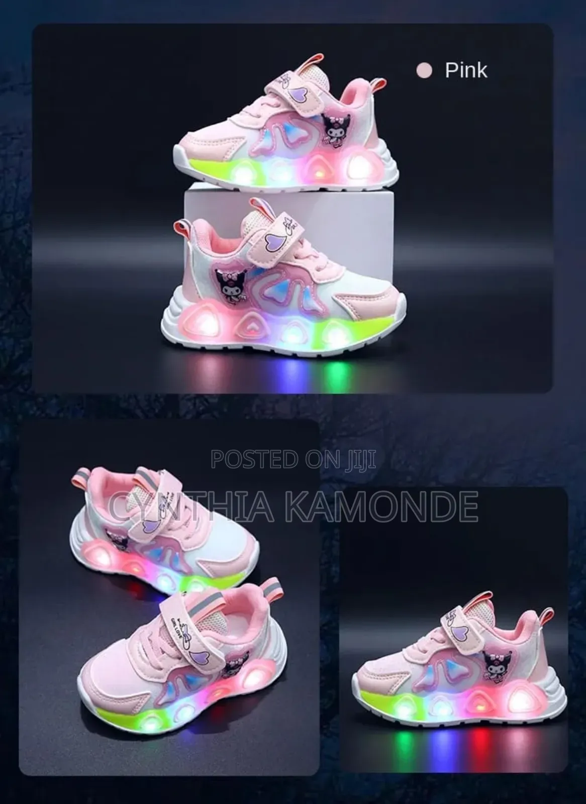 Pink, Purple Kids Sneakers