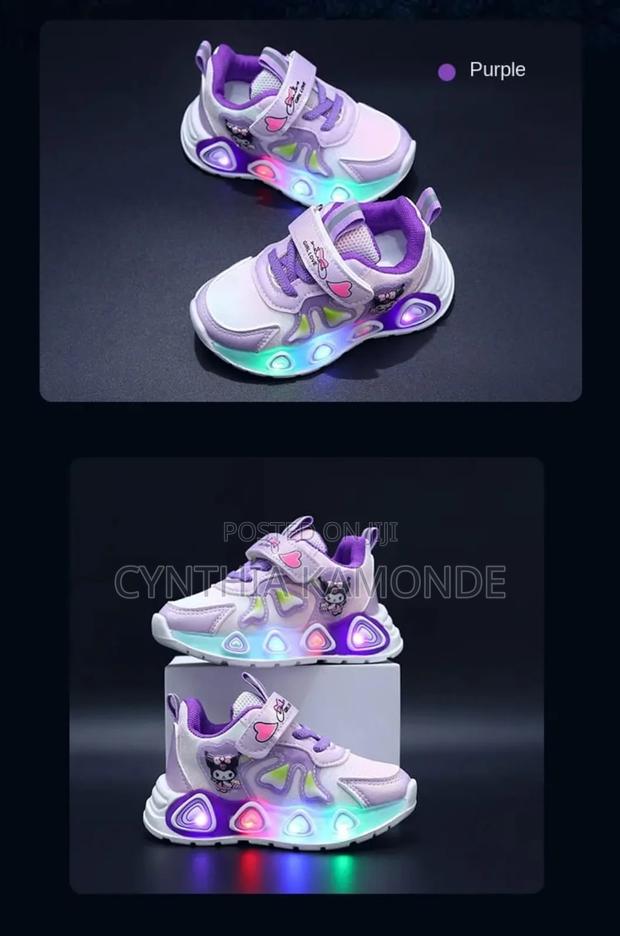 Pink, Purple Kids Sneakers - thumbnail 3