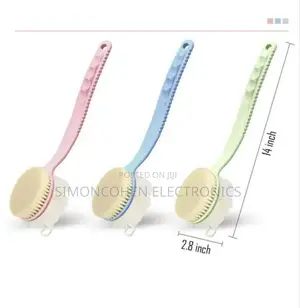 2 Sided Bathing Brush With a 14 Inch Handle