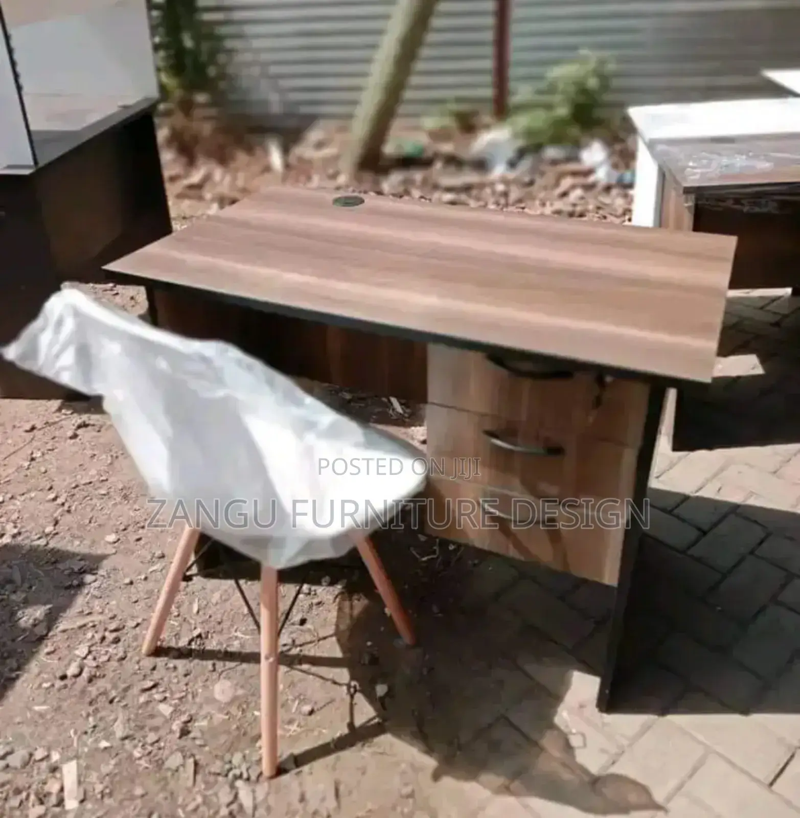 Eames Chairs and Study Desk Both