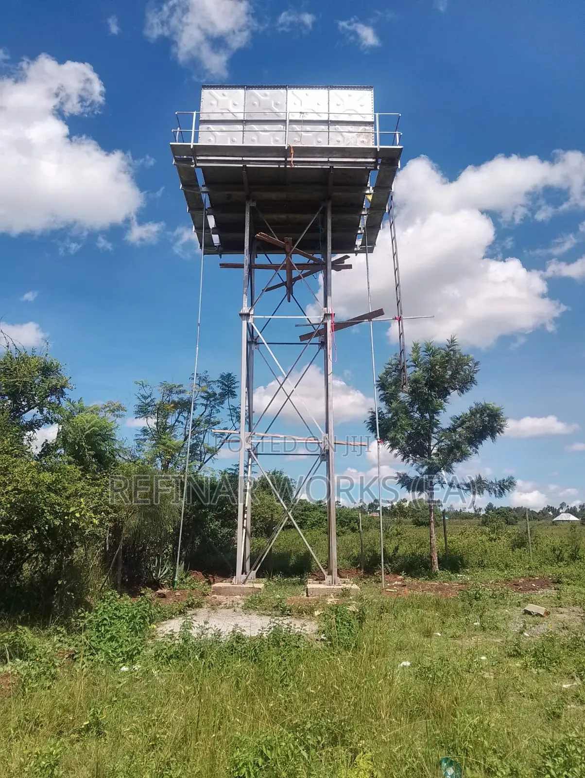 Galvanized Pressed Steel Tanks Water Tower - Engineering