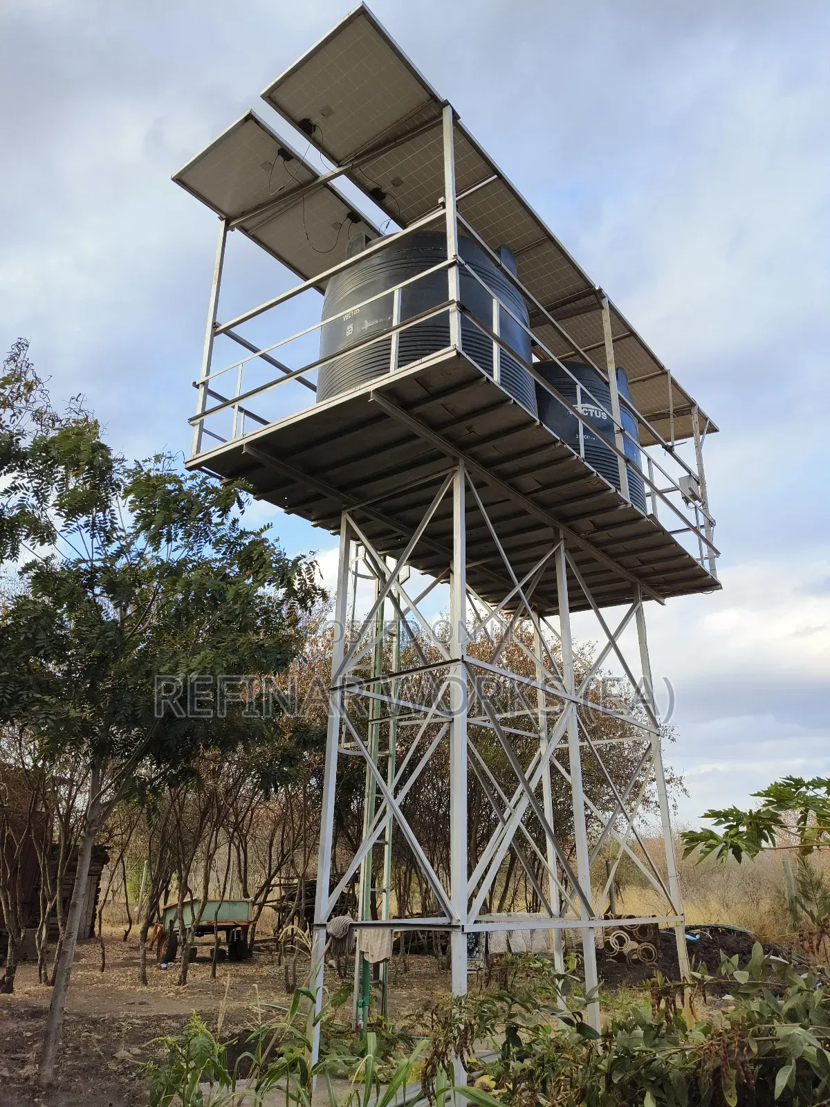 Galvanized Pressed Steel Tanks Water Tower - Engineering