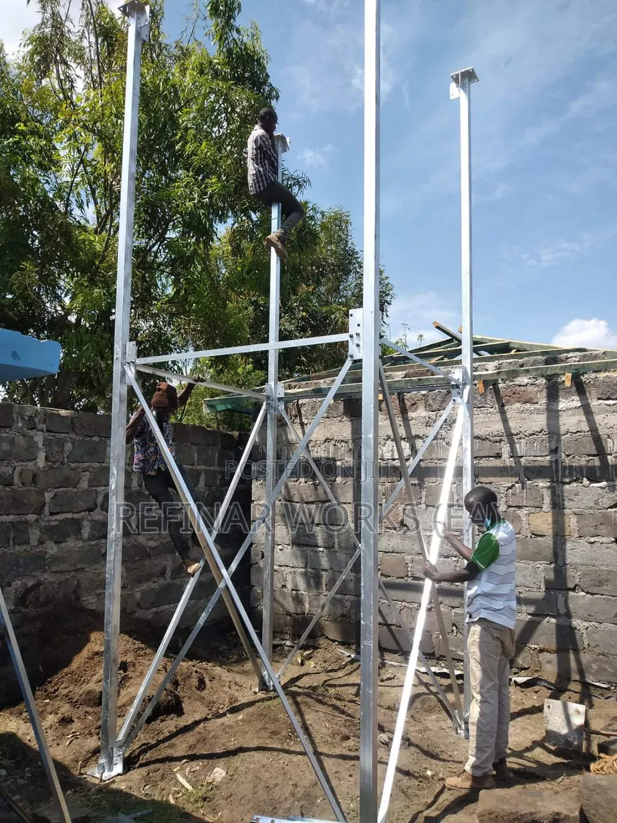 Galvanized Pressed Steel Tanks Water Tower - Engineering