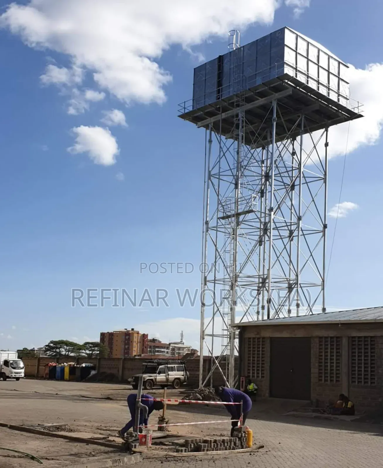 Steel Water Tanks Towers in Kenya - Galvanized/Coated
