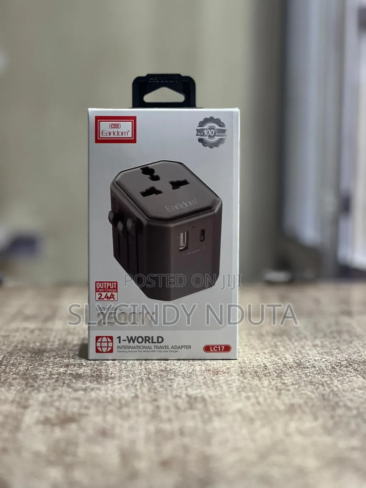 Earldom 2500W Universal Travel Wall Charger USB+Type-c