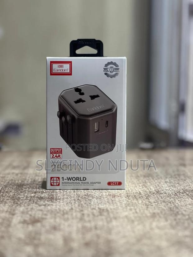 Earldom 2500W Universal Travel Wall Charger USB+Type-c