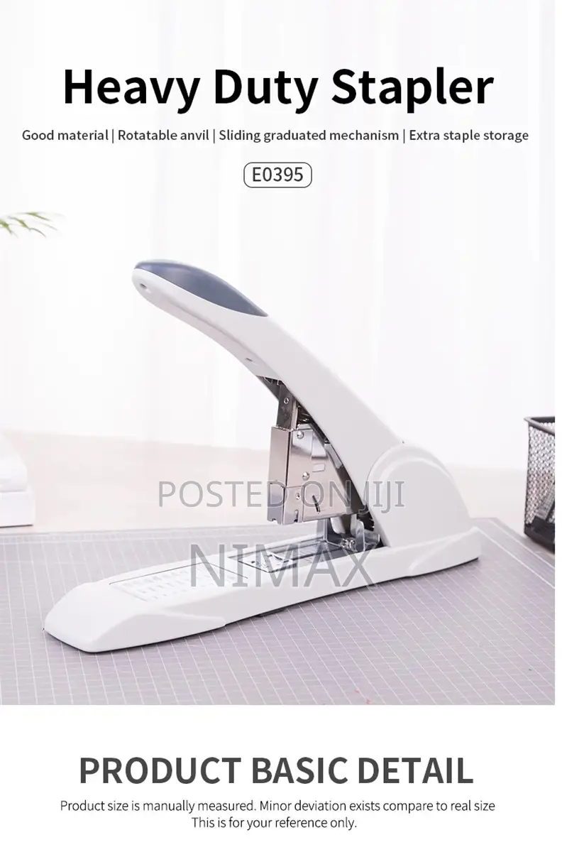 Heavy Duty Stapler Deli 0395 - Assorted Colors