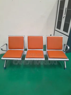 Orange Heavy Duty Padded Linked Bench