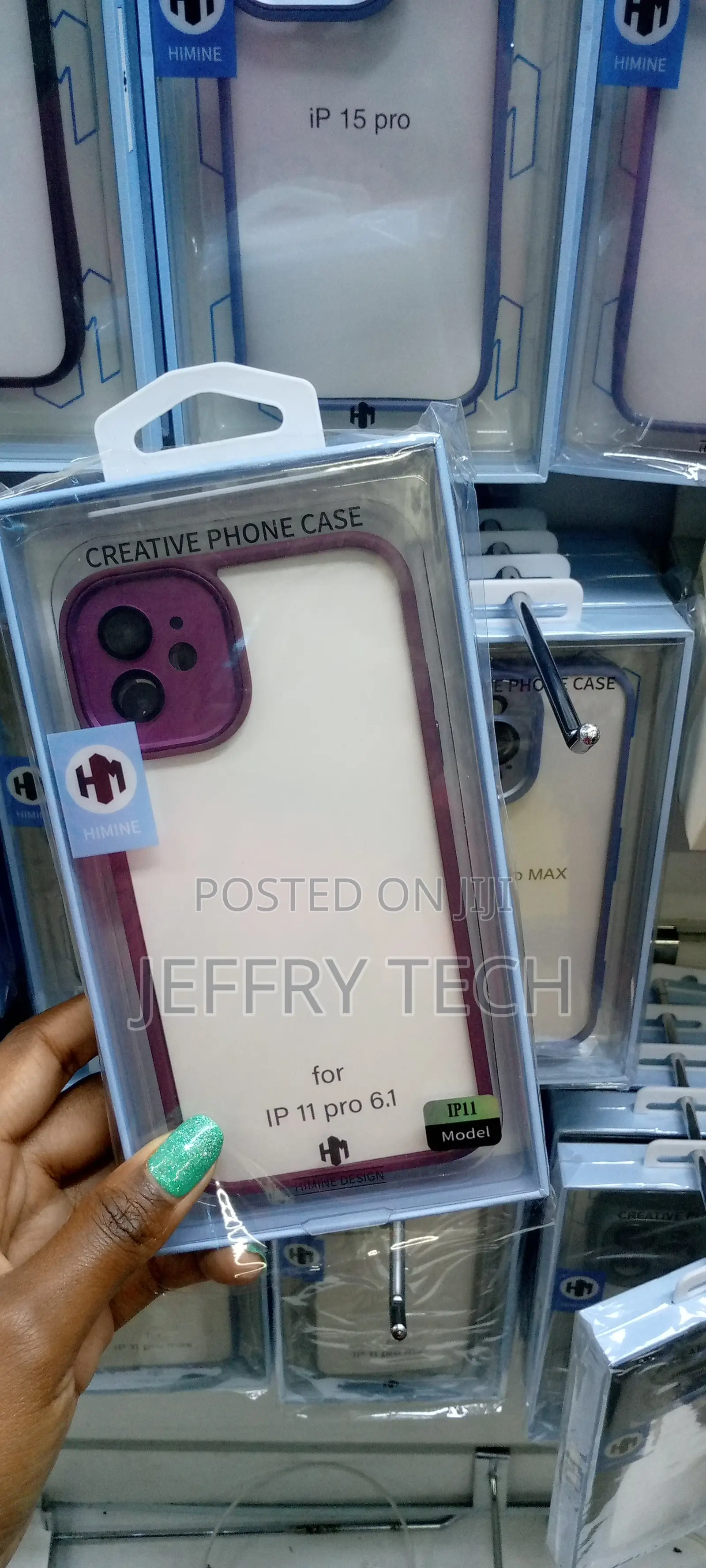 Maroon Clear Case for iPhone 11 Pro 6.1