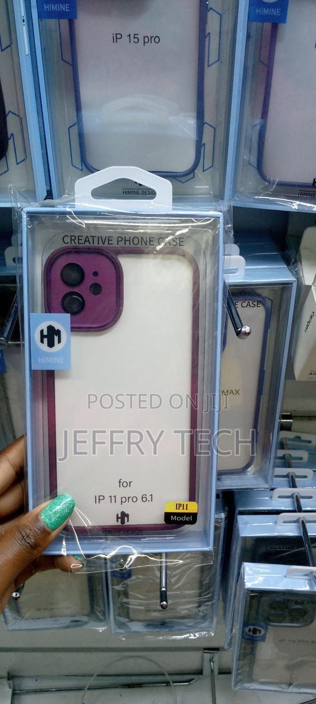 Maroon Clear Case for iPhone 11 Pro 6.1 - thumbnail 3