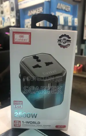 Earldom 2500W Universal Travel Adapter