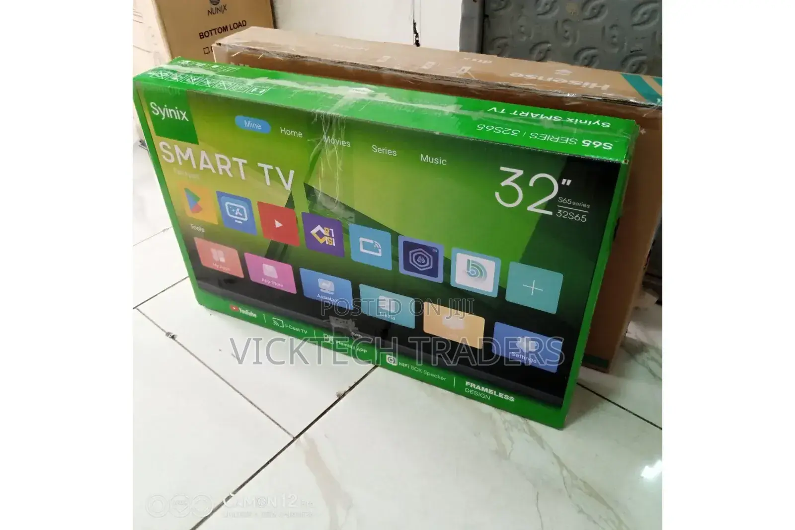 Syinix 32 Inches Smart, Android and Frameless Tv