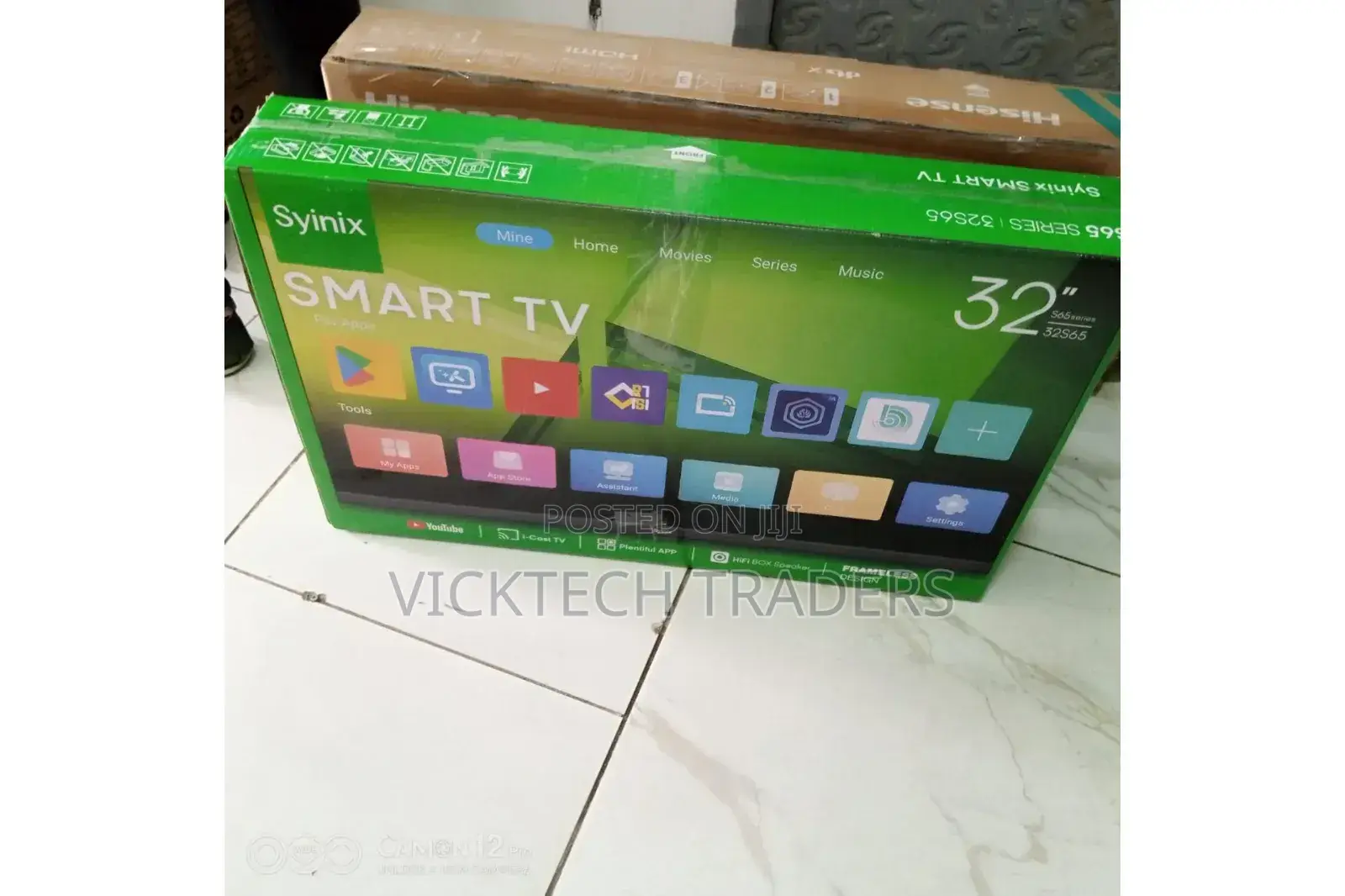 Syinix 32 Inches Smart, Android and Frameless Tv