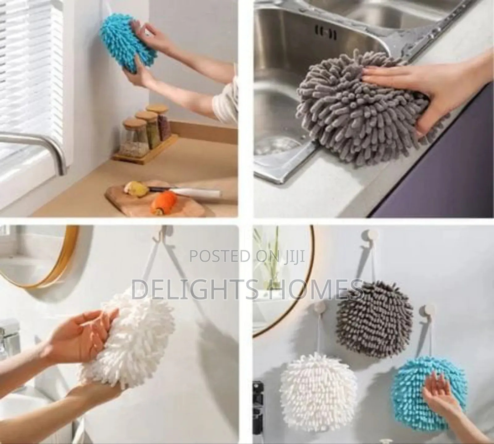 Fluffy Chenille Microfibre Hand Towel _Pa