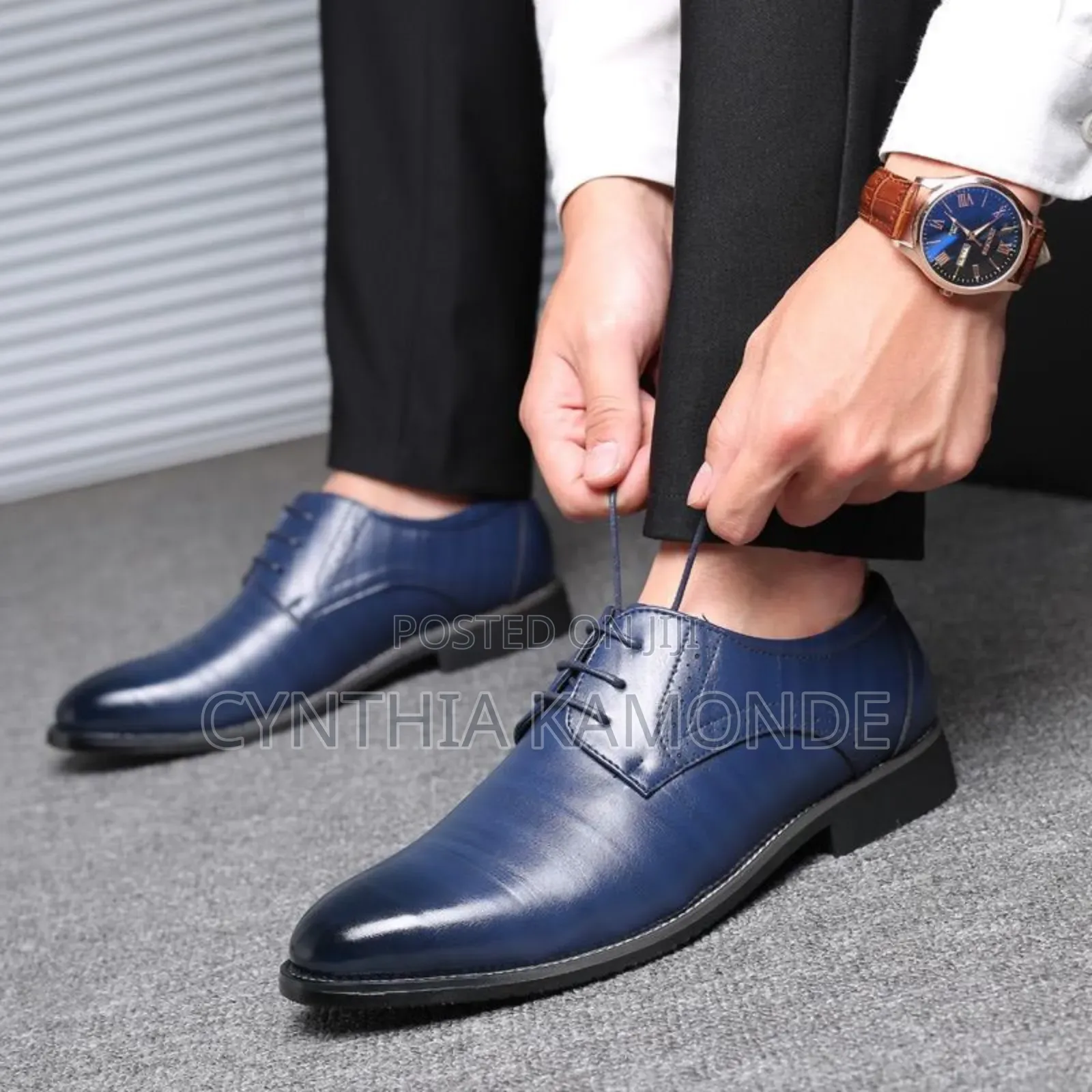 Black, Brown, Blue Men Official Shoes