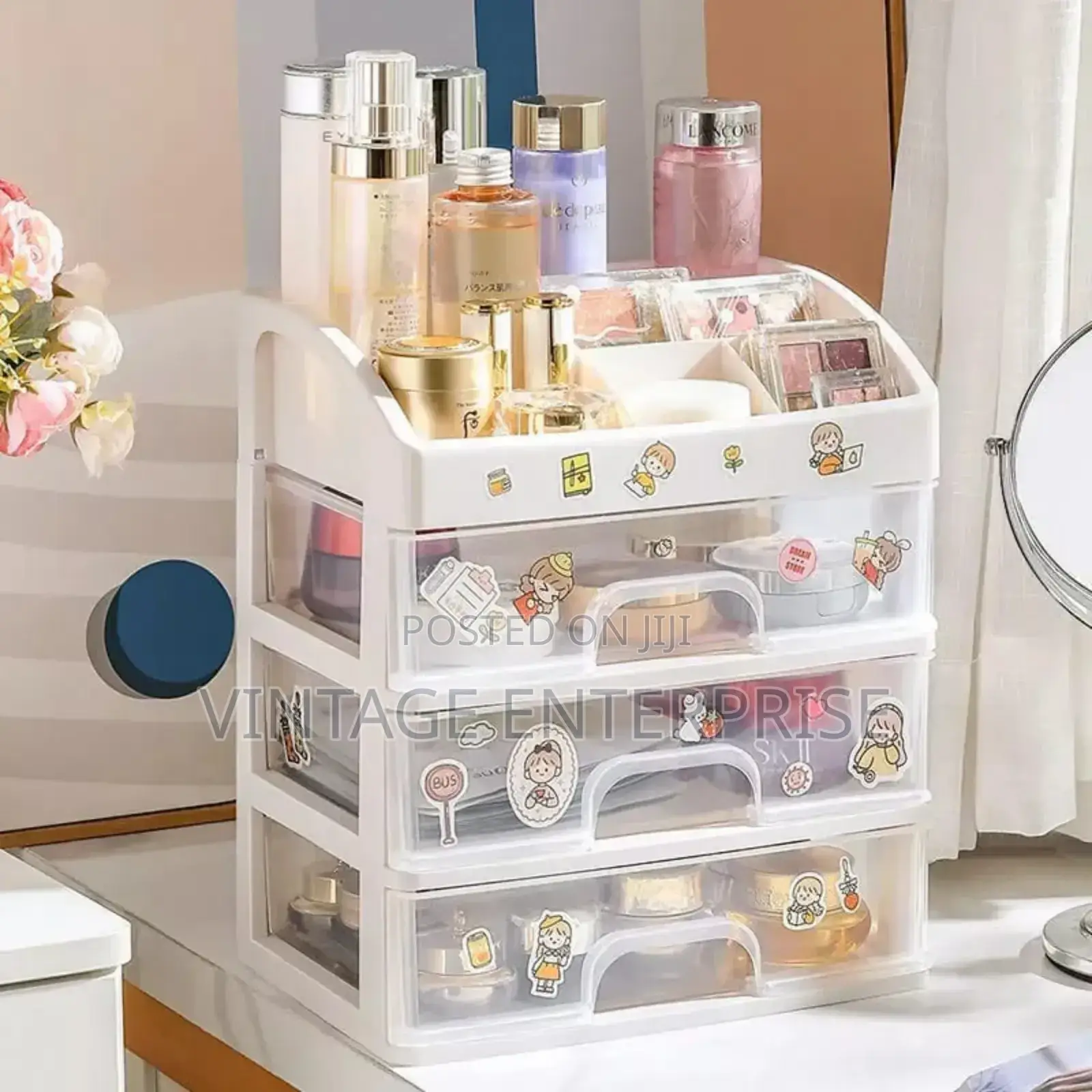 Cute Cosmetic Storage Box Organizer