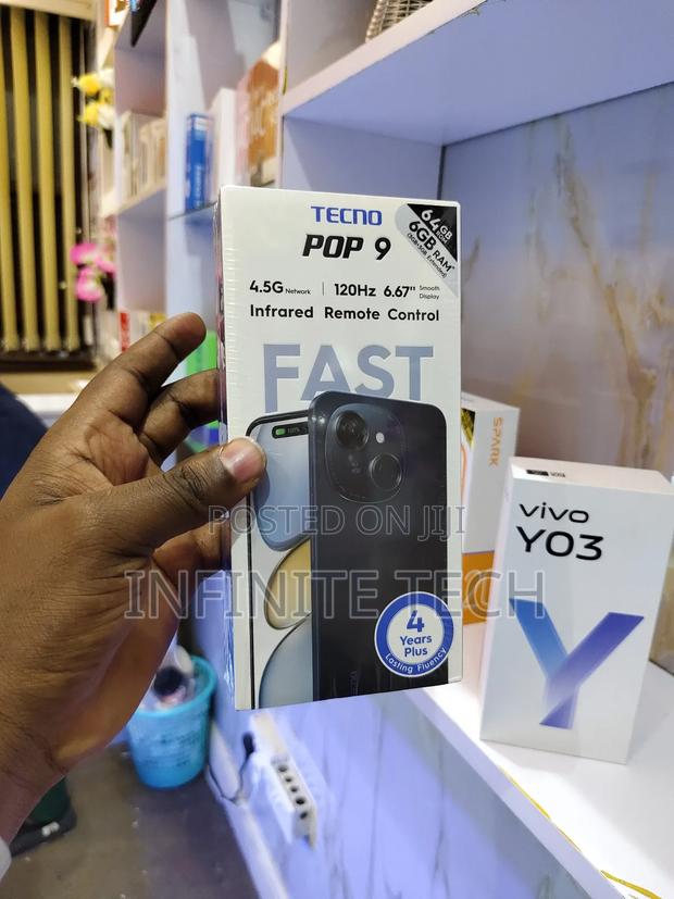 New Tecno Pop 9 64 GB Black - thumbnail 3