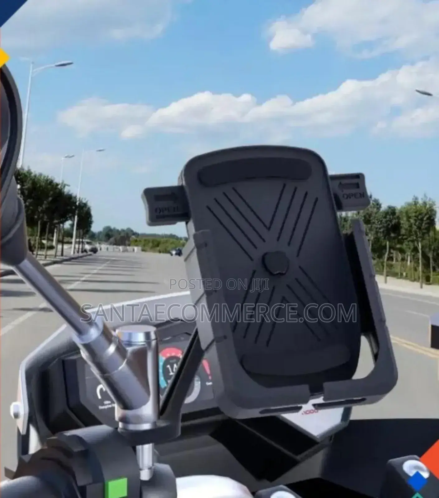 Motorcycle Aluminum Mobile Phone Holder With Charger