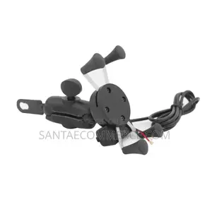 Motorcycle Mobile Phone Holder Bracket With Charger
