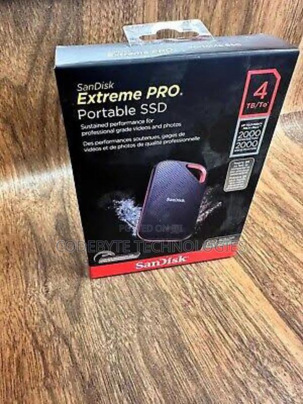 Sandisk//Sandisk E61 4tb Extreme Portable External SSD V2" - thumbnail 2