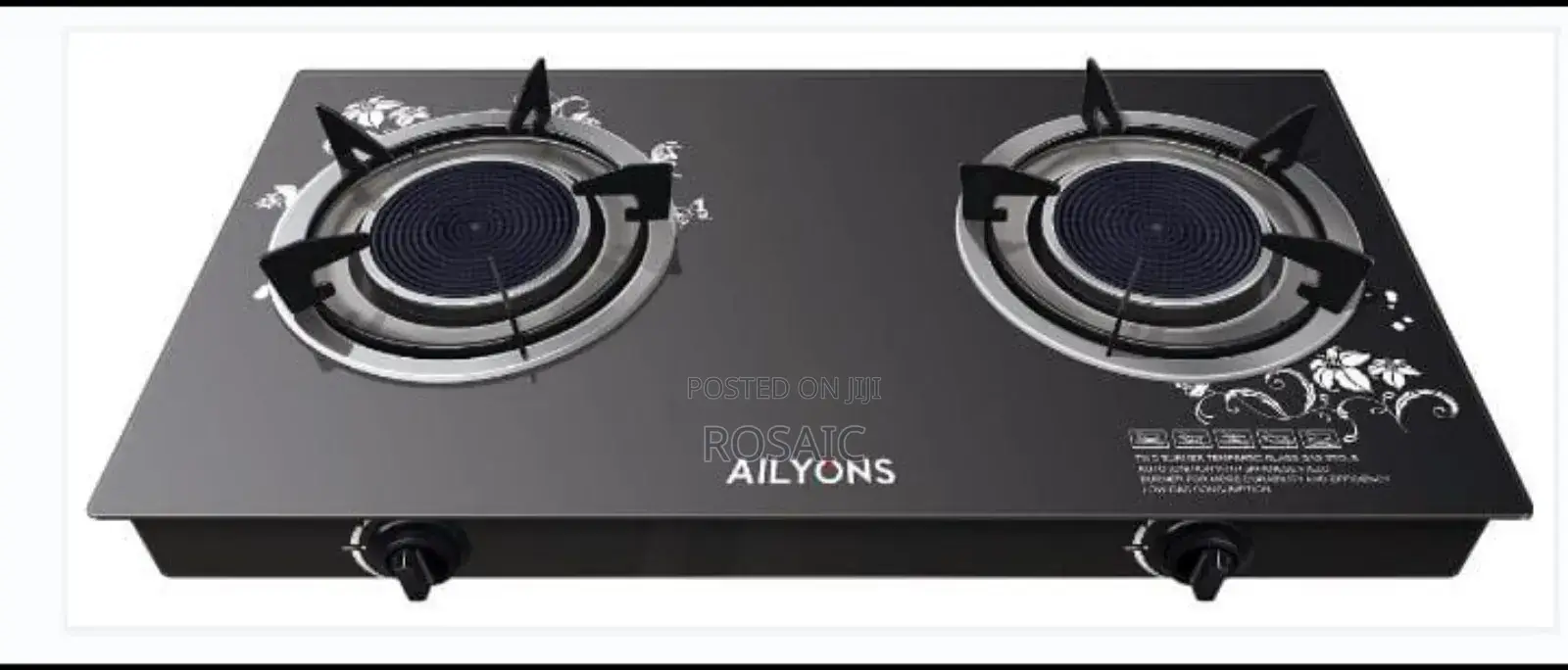 Ailyons 2 Burner Gas Cooker Infrared Double Burner