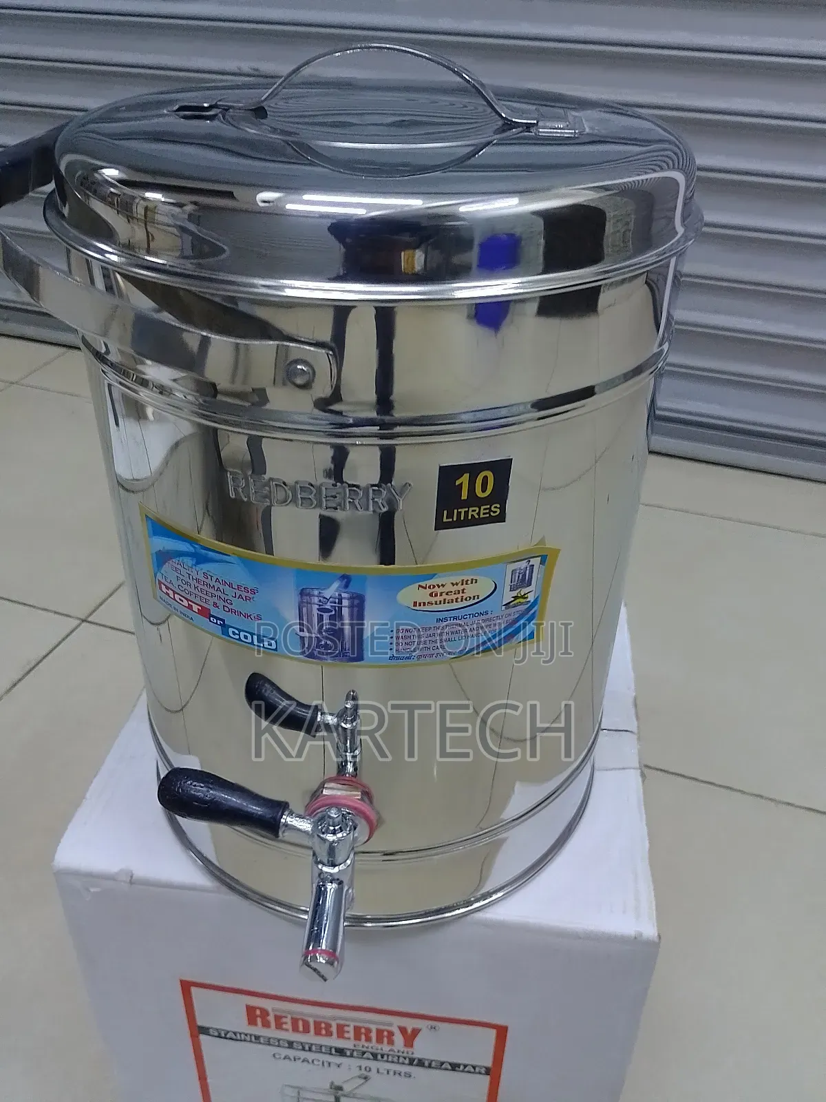 Redberry 10 Litres Premium Range S.Steel Insulated Tea Urn
