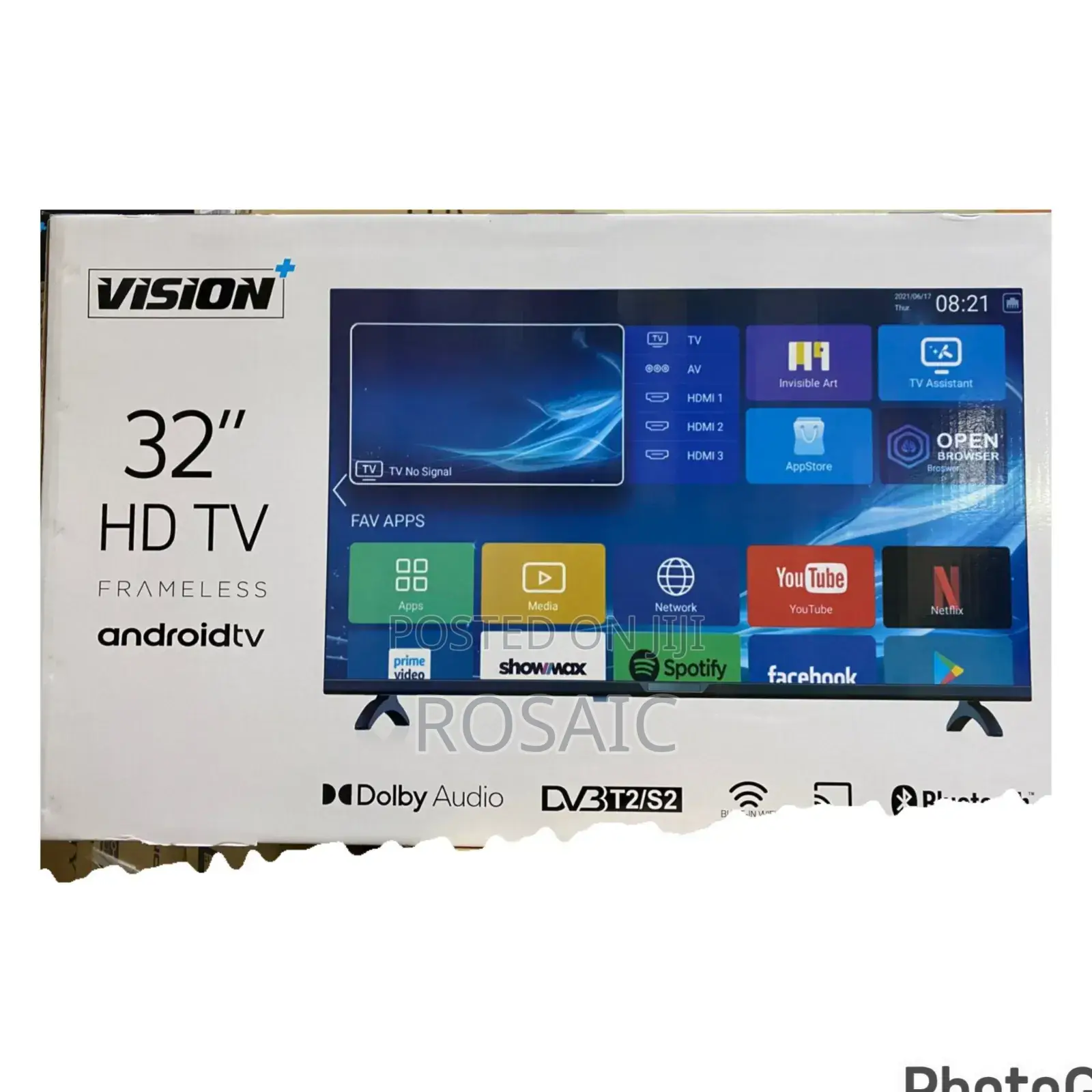 Vision 32" Smart Android Frameless With Bluetooth